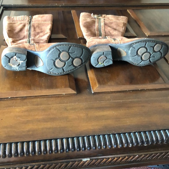 Women’s size 8 medium brown leather born zip up boots - Picture 7 of 12